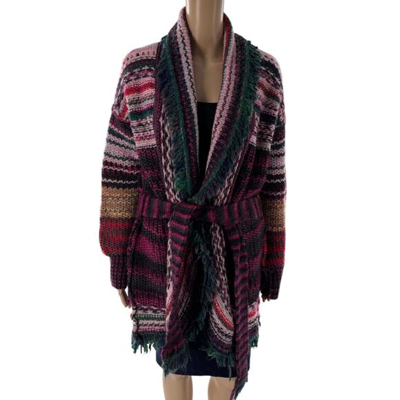 Free People Morgana Cardi Tie Waist Cardigan Sweater - Picture 3 of 11